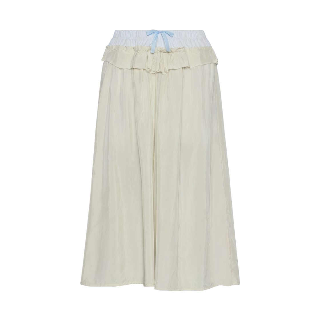 S51ME0037S76632729 (W) Maison Margiela Anonymity Of The Lining Skirt Aloe Beige