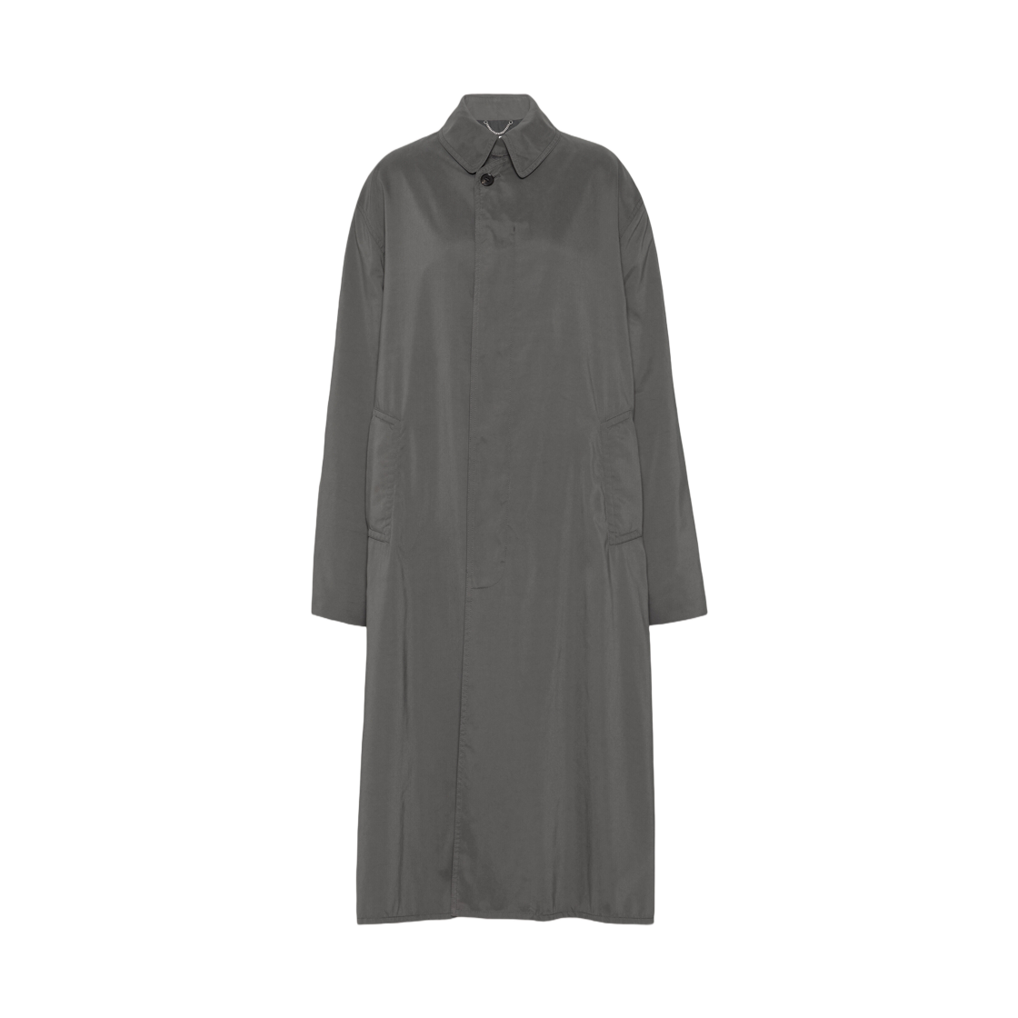 S51AH0184M35137854 (W) Maison Margiela Peached Trench Coat Dark Grey