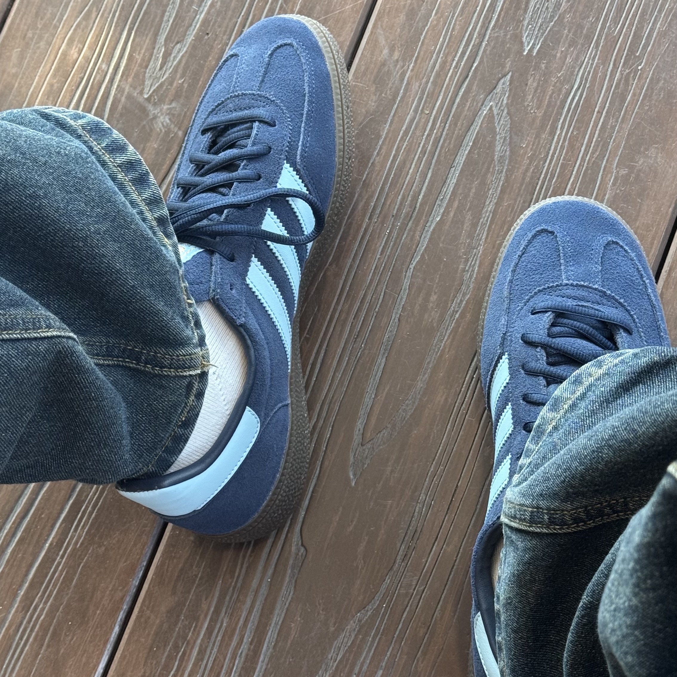 Adidas Spezial Handball Collegiate Navy 착용 스타일 - 1