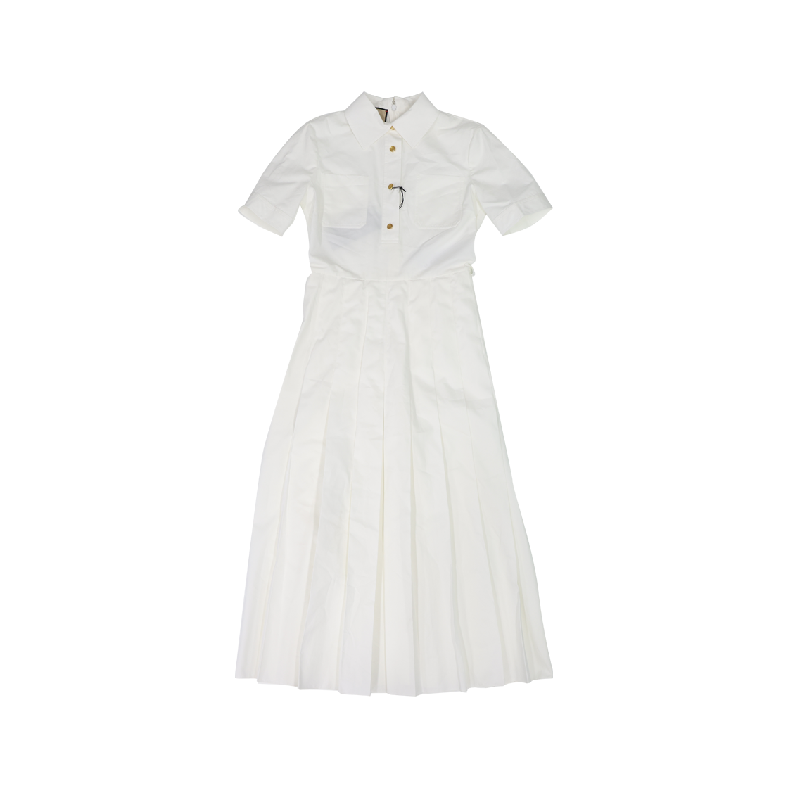 ITOUBT96VK8J GUCCI Cotton Poplin Long Dress White