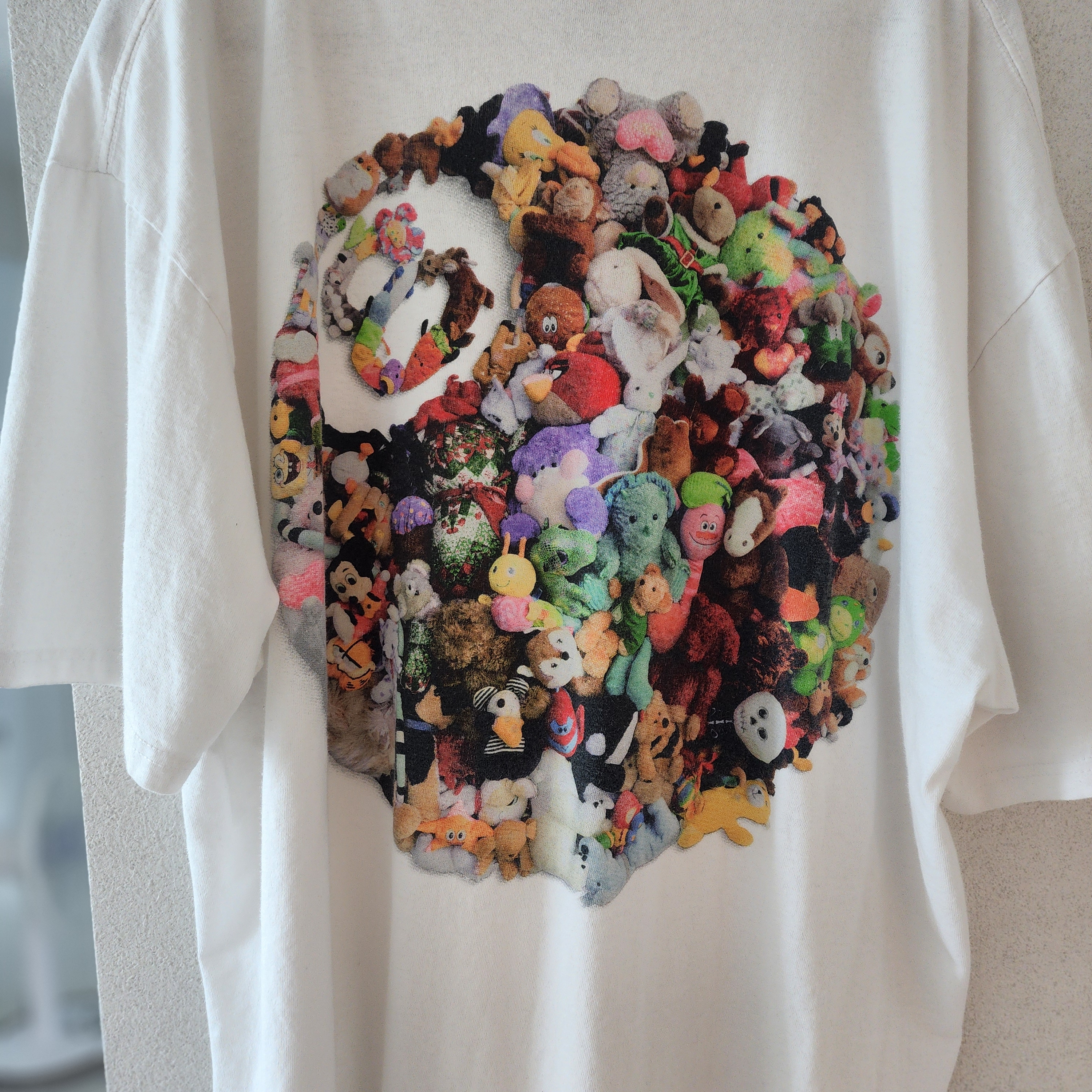 Stussy Plush T-Shirt White 착용 스타일