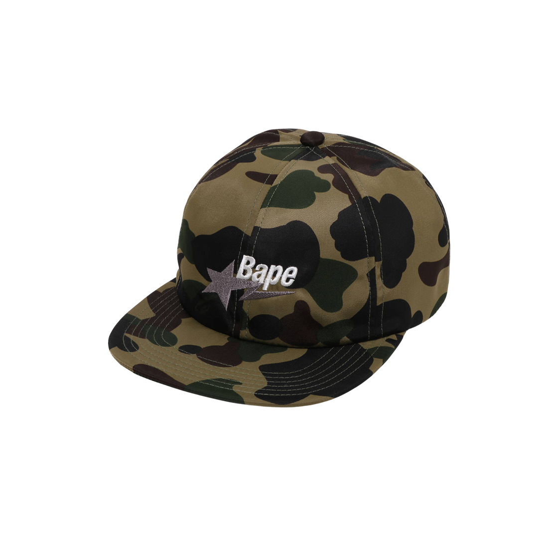 베이프 퍼스트 카모 베이프 스타 로고 나일론 캡 그린