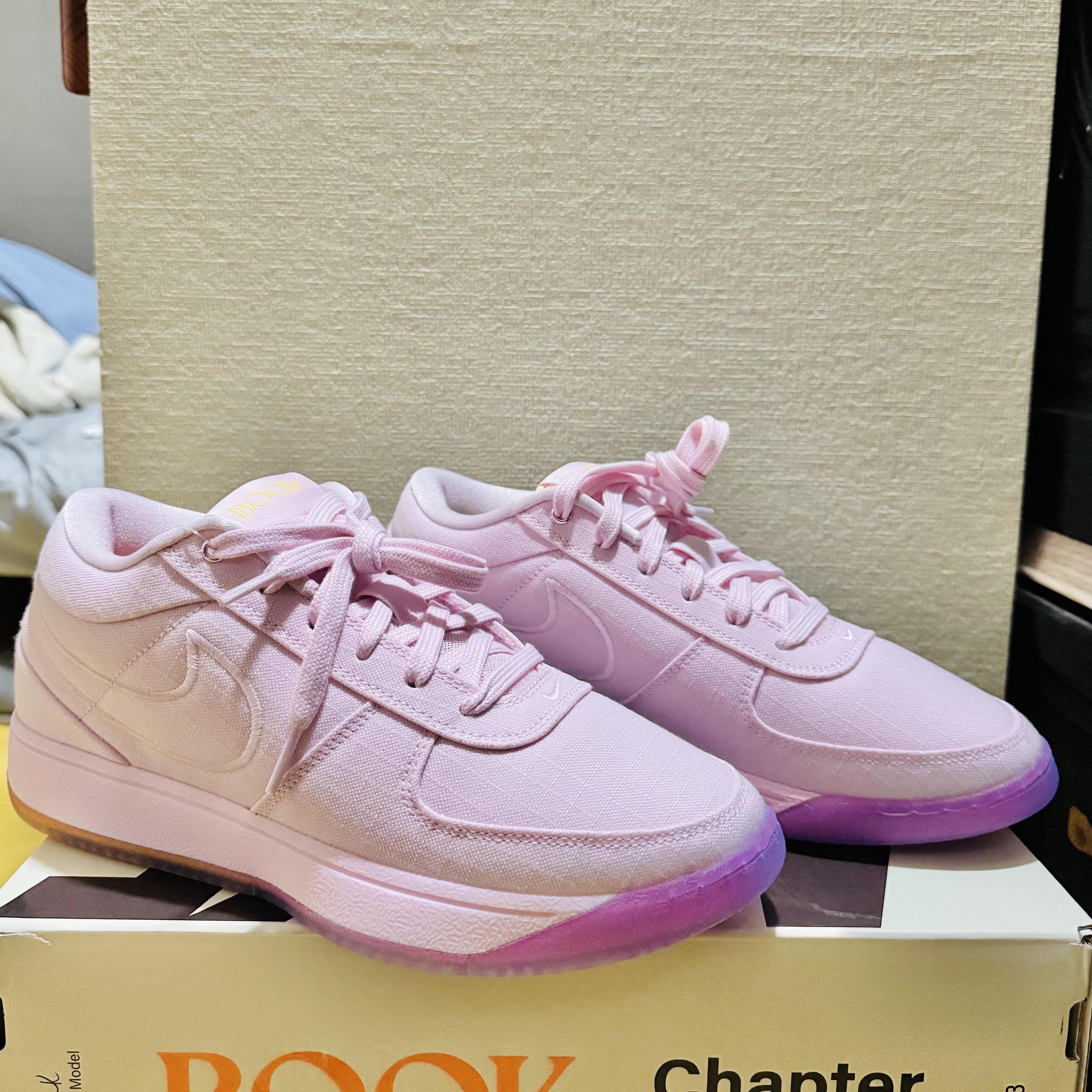 Nike Book 1 EP Sunrise Pink Foam Playful Pink 착용 스타일