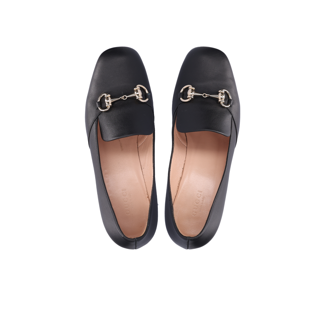 [B등급] 구찌 466701 홀스빗 미드힐 펌프스 블랙 37([B등급] GUCCI Vintage Horsebit Mid-Heel Pumps Black Size 37) - 5