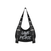 [KREAM 단독] Vacant Archive Bella Wide Strap Hobo Bag Crack Black