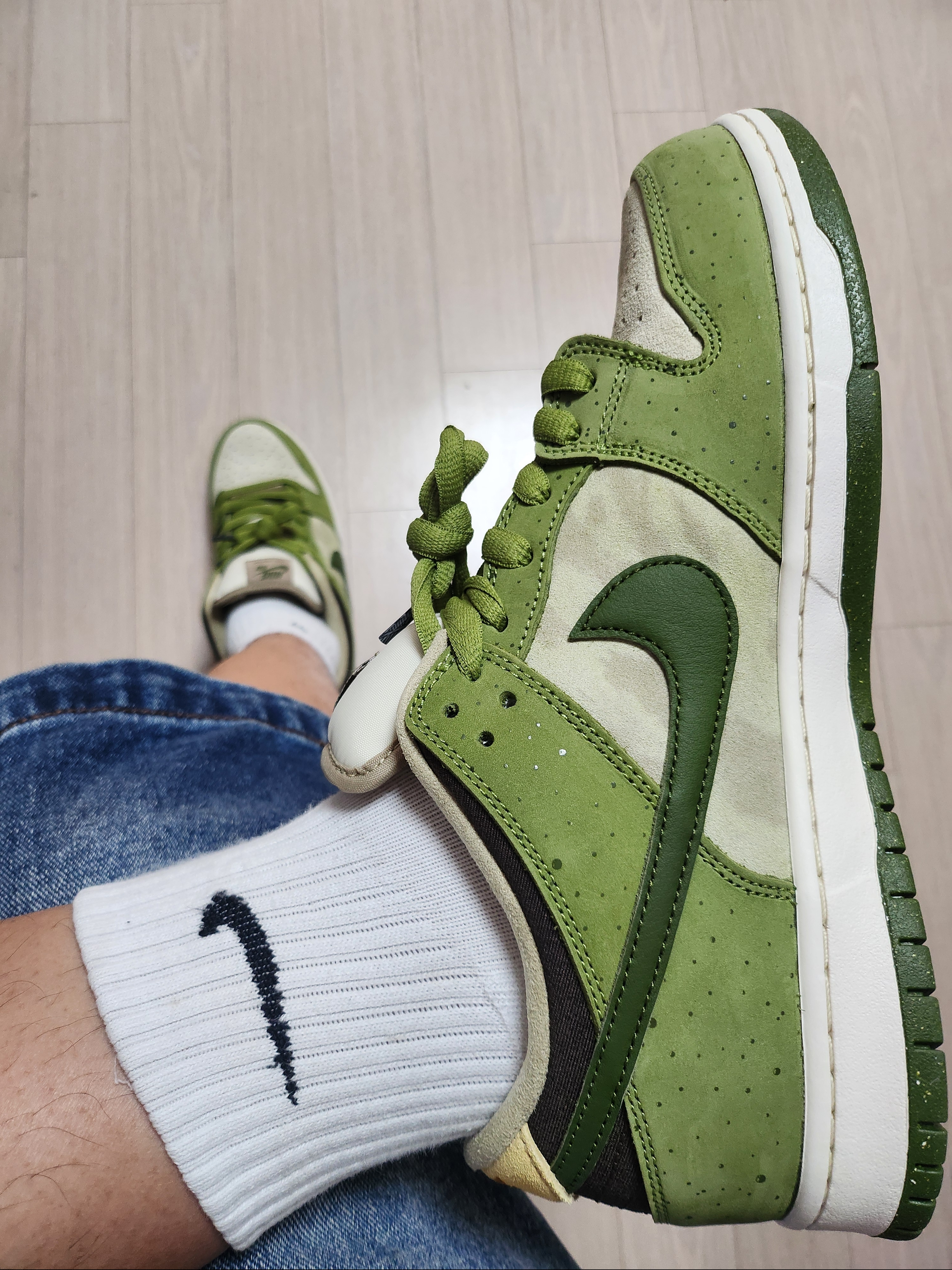 Nike x Yuto Horigome SB Dunk Low Matcha 착용 스타일 - 2