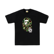 BAPE ABC Camo Go Ape Pointer Ape Head T-Shirt Bapec Black Green