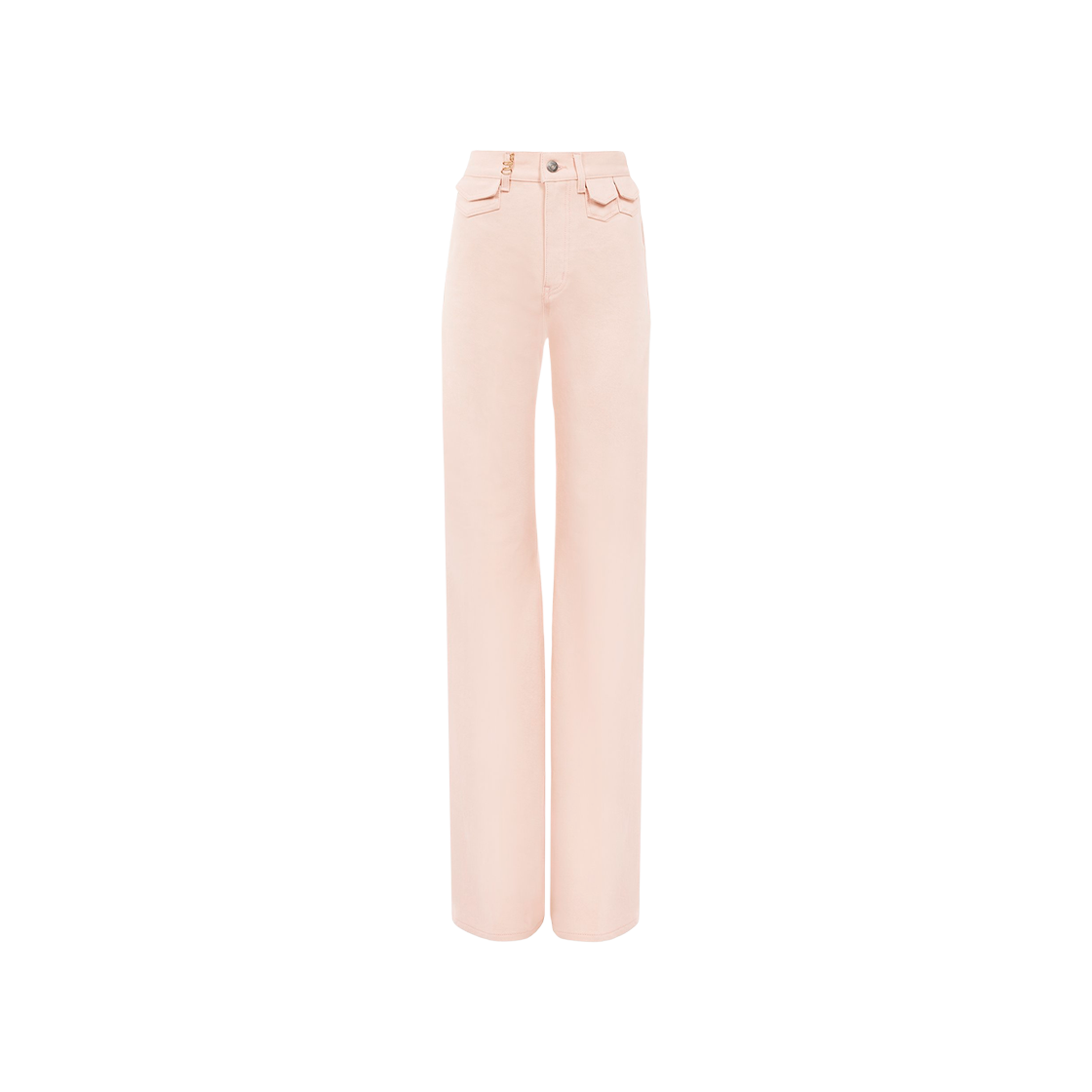 CH25UDP032526C7 (W) Chloe Denim High-Rise Flared Jeans Airy Pink