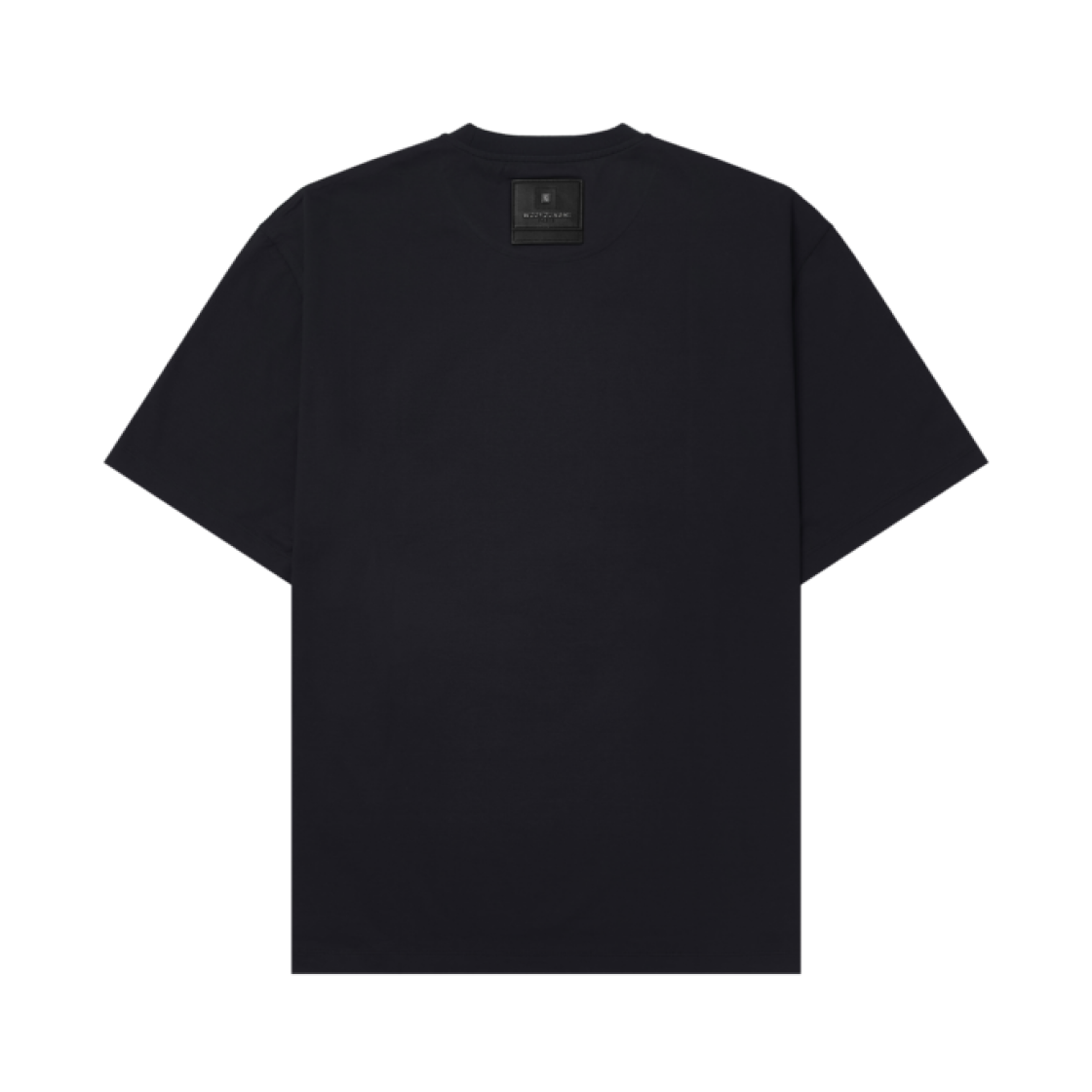 우영미 코튼 레더 패치 티셔츠 네이비 - 23FW(Wooyoungmi Cotton Leather Patch T-shirt Navy - 23FW) - 2