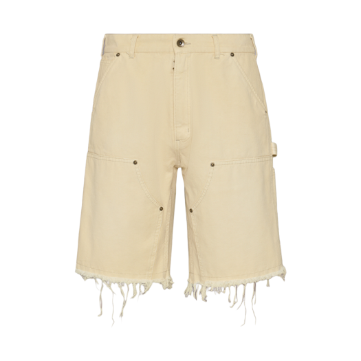 S50MU0087M35255112 Maison Margiela Stud Denim Shorts Pink Beige