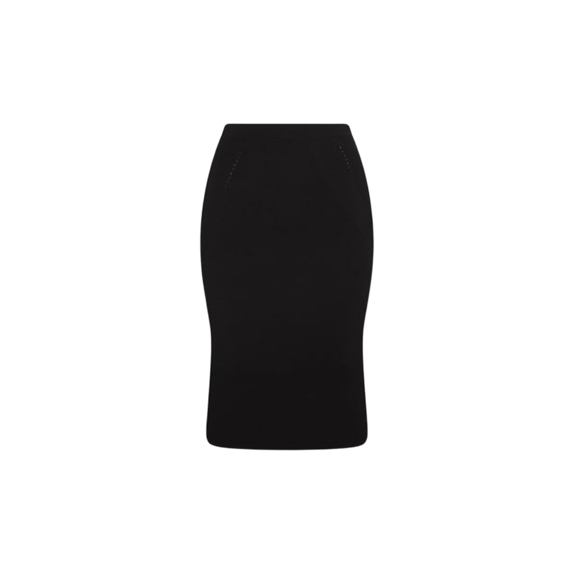 768608Q1A651000 (W) Alexander McQueen Fabric Pencil Skirt Black