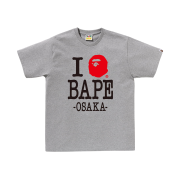 BAPE I Love Bape Osaka T-Shirt Gray - Osaka Pop-Up Store Exclusive