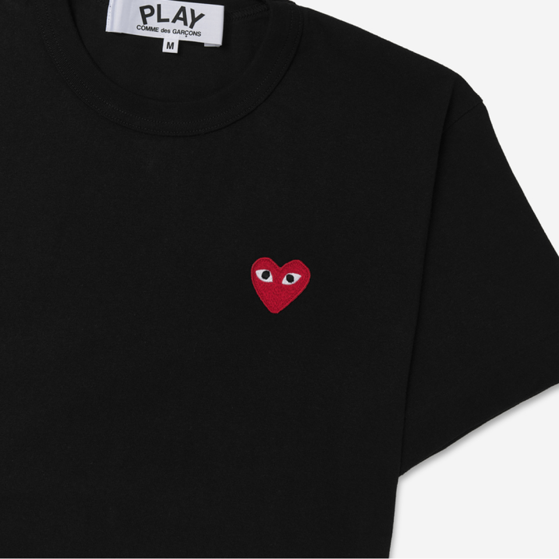플레이 꼼데가르송 레드 하트 티셔츠 블랙 (2개 번들)(Play Comme des Garcons Red Heart T-Shirt Black (Bundle of 2)) - 4