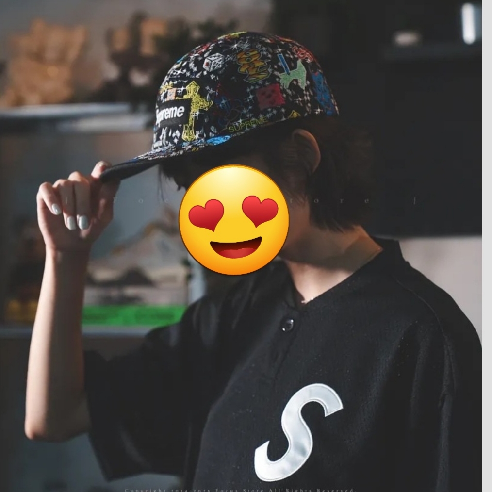 Supreme AOI Embroidered Camp Cap Black - 25SS 착용 스타일 - 1