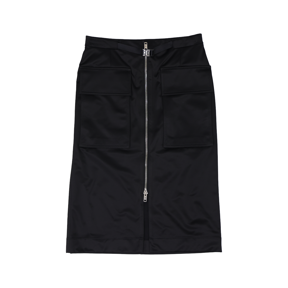 ITEAFWPOJKMO GIVENCHY Front Zipper Double Pocket Skirt Black