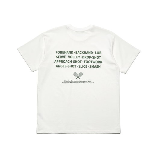 tedamgr ALLTAGLICH Tennis Tecnique T-Shirts Ivory Green