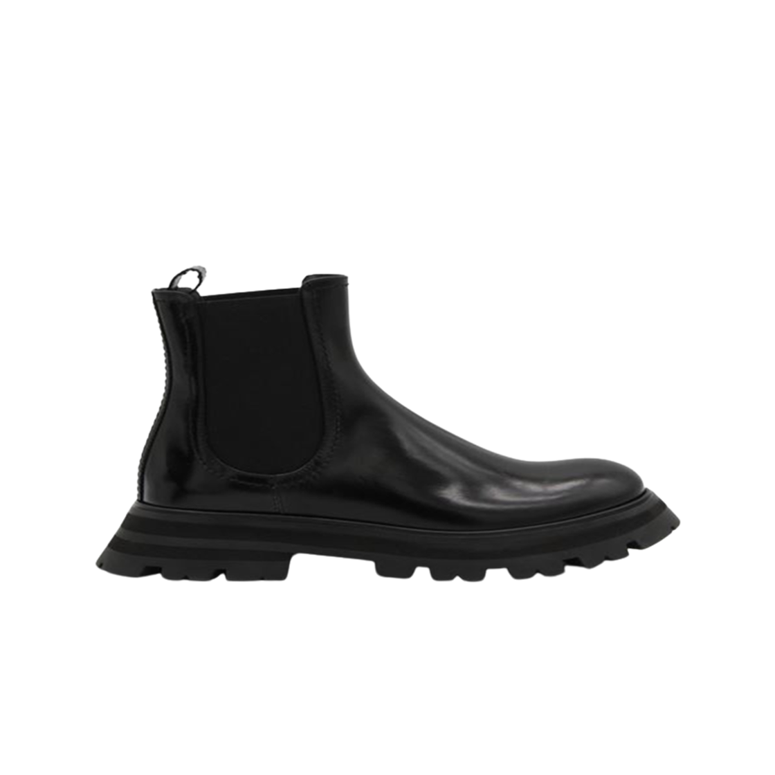 (W) 알렉산더 맥퀸 하이브리드 첼시 부츠 블랙((W) Alexander McQueen Hybrid Chelsea Boot Black) - 1