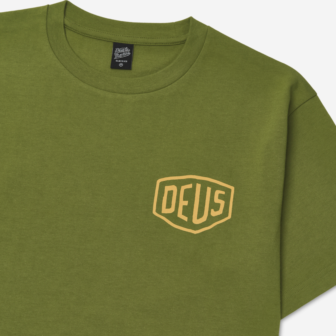 데우스 엑스 마키나 서울 컬리지 어드레스 티셔츠 카키(Deus Ex Machina Seoul College Address T-Shirt Khaki) - 5