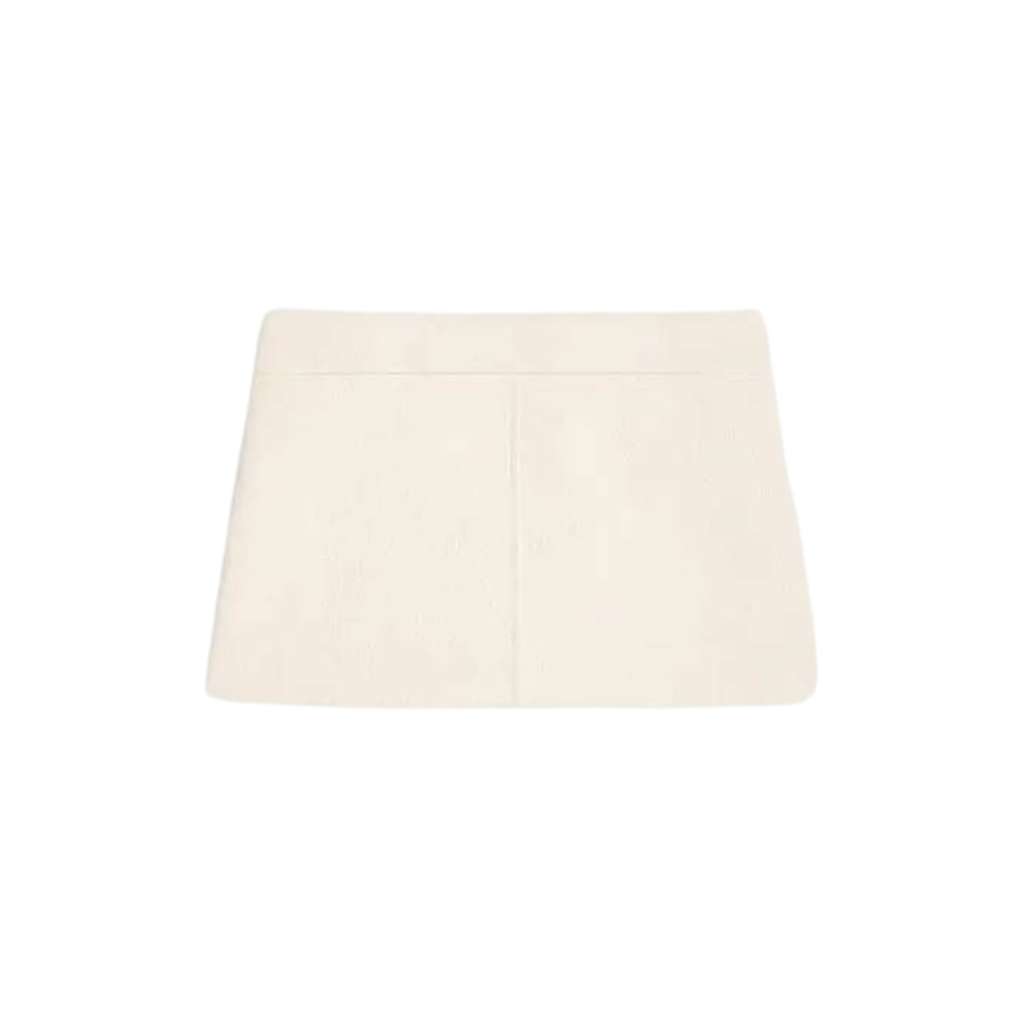 2J721916W-12CR (W) Celine Bandeau Mini Skirt Ivory - #2