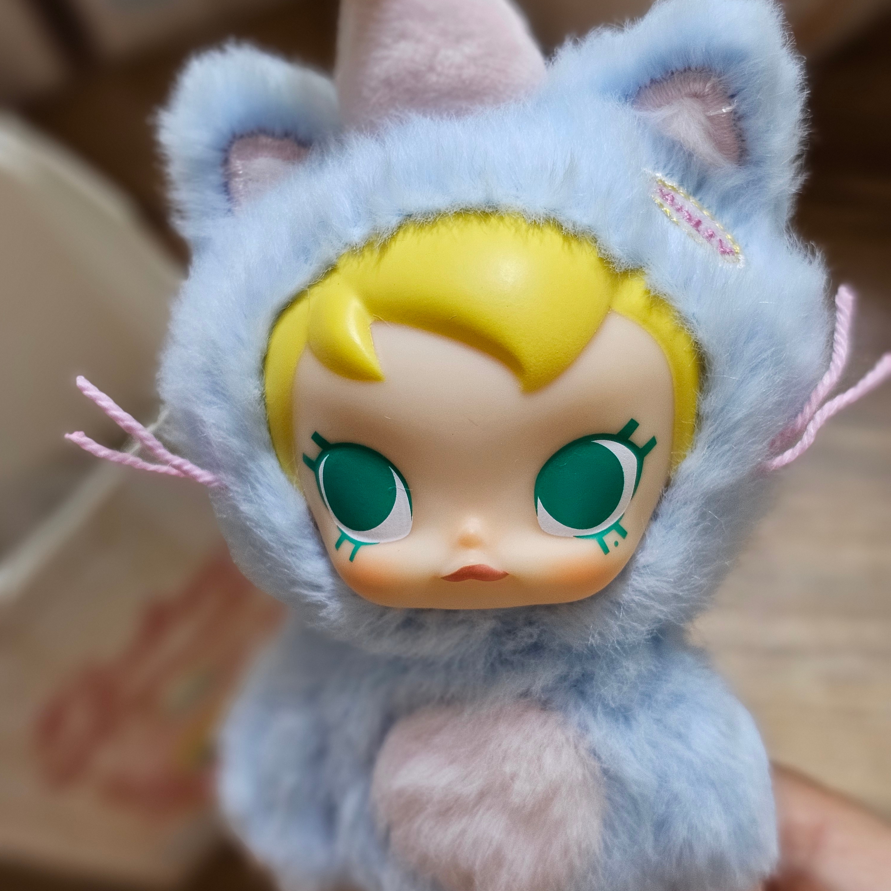 Pop Mart Baby Molly Pocket Friends Series Vinyl Plush Pendant (6 Blind Boxes) 착용 스타일 - 7