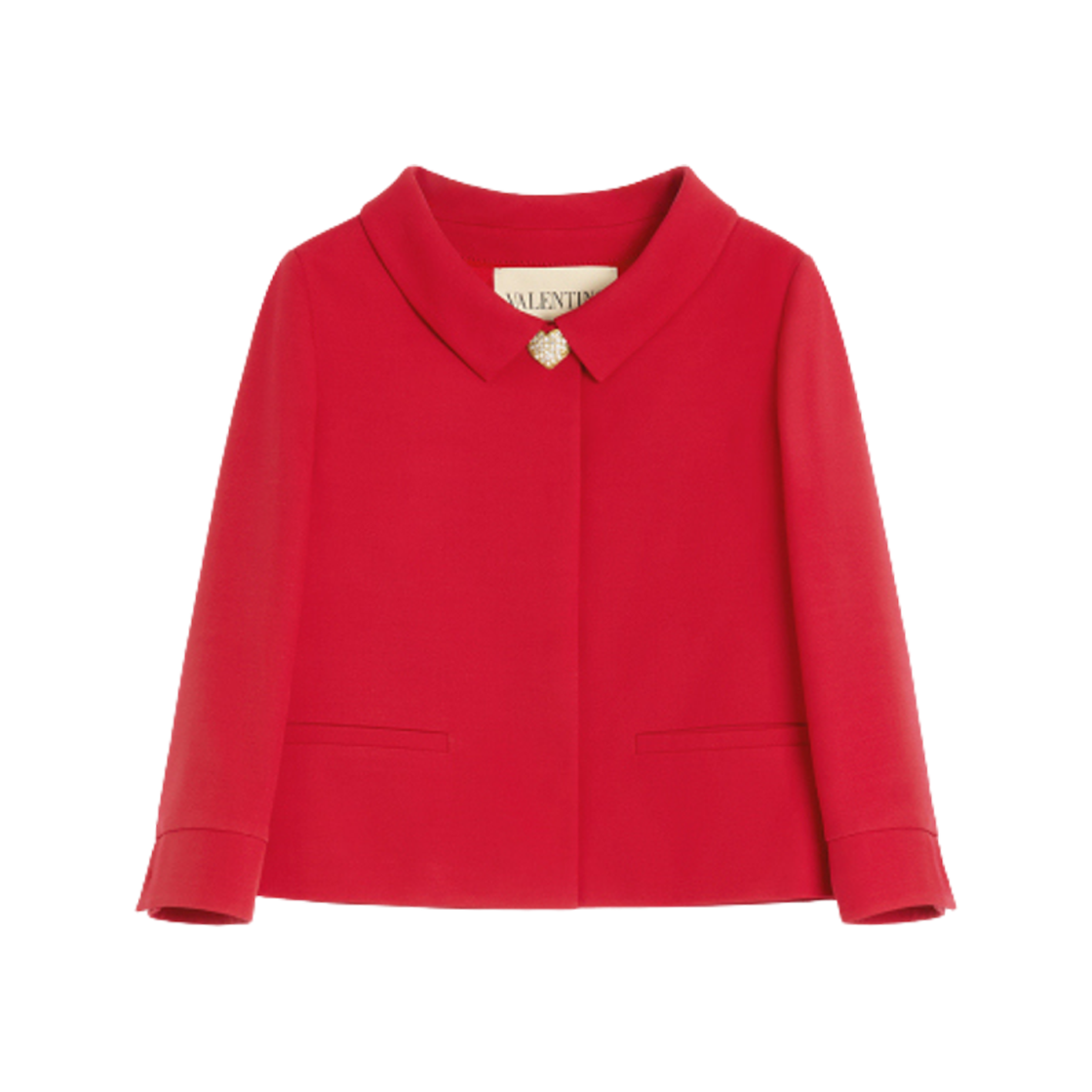 CE3Y01CFR9M (W) Valentino Crepe Couture Jacket Red