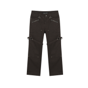 Vacant Archive Bona Strap Ankle Pants Brown