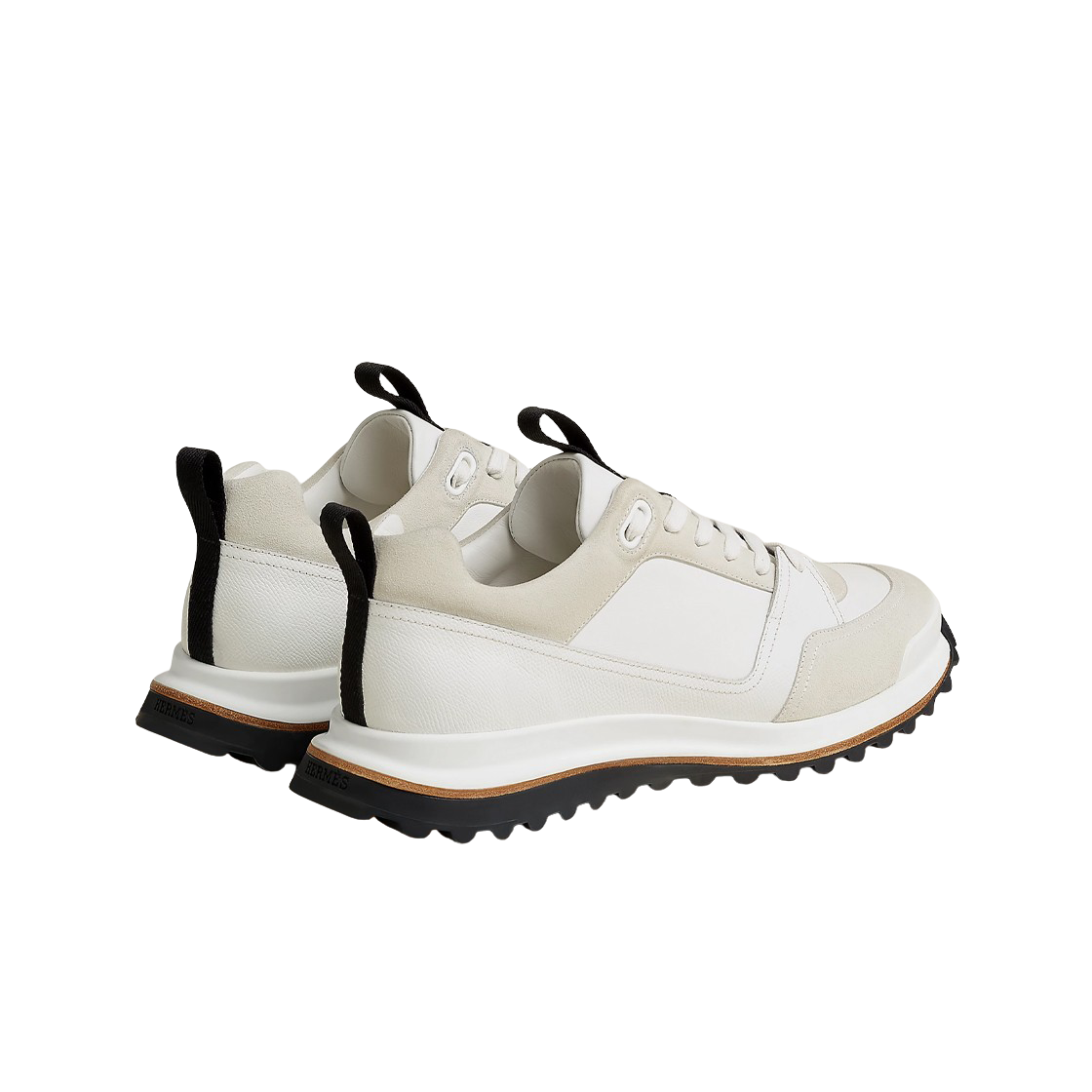 에르메스 리더 스니커즈 앱송 스웨이드 고트스킨 & 블랑(Hermes Leader Sneakers Epsom Suede Goatskin & Blanc) - 3
