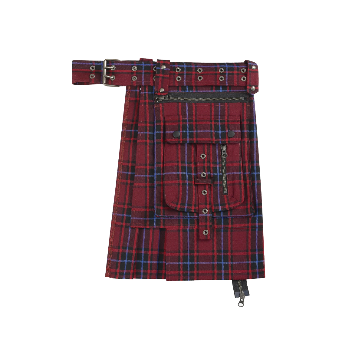 VUK243VBT004CCRB Vacant Archive Bajess Layered Skirt Check Red Blue