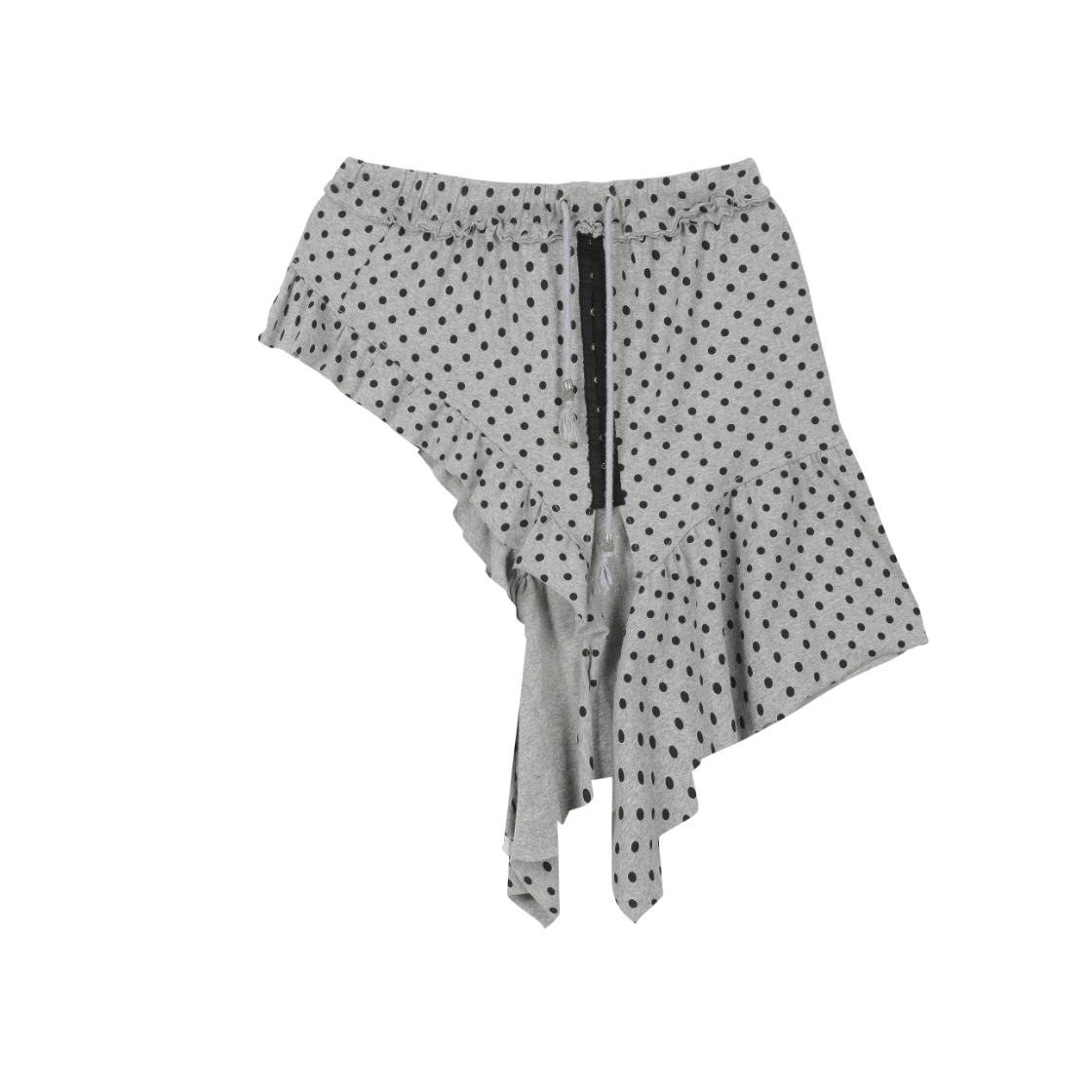 VAK252SK002 Vacant Archive Romy Dots Layered Skirt Melange