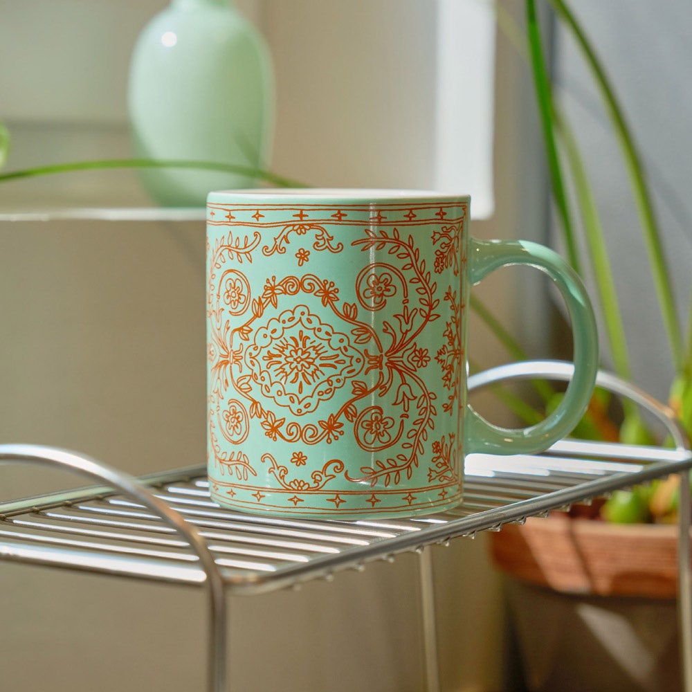 _SAYTOUCHE105_1 Say Touche Doodle Persian Mug Mint - #2