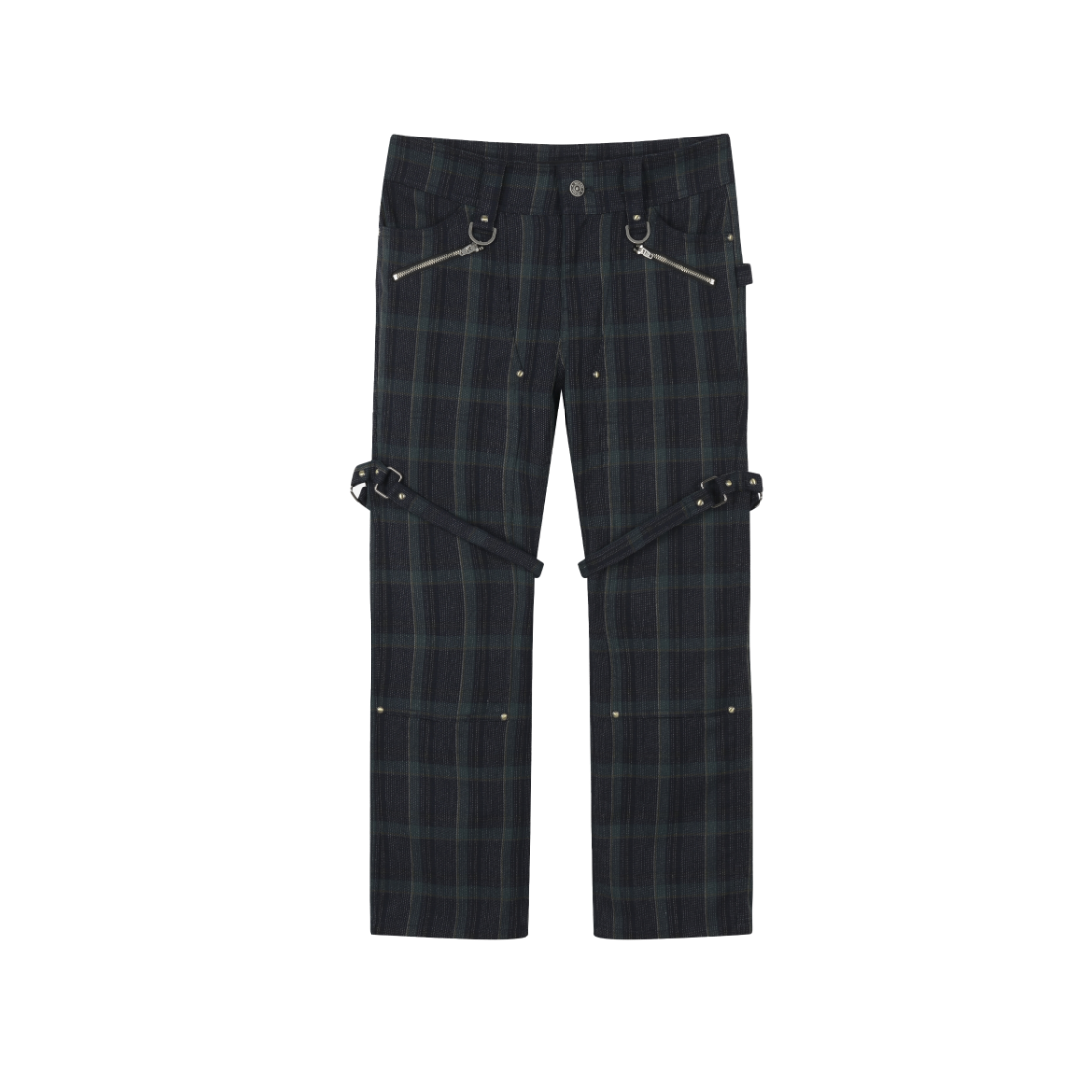 VAV252PT001 Vacant Archive Bona Strap Ankle Pants Check - 대표 이미지 #1