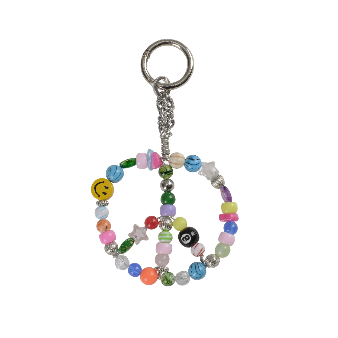 VAK252KR001MI Vacant Archive Peacepiece Beads Keyring Multi