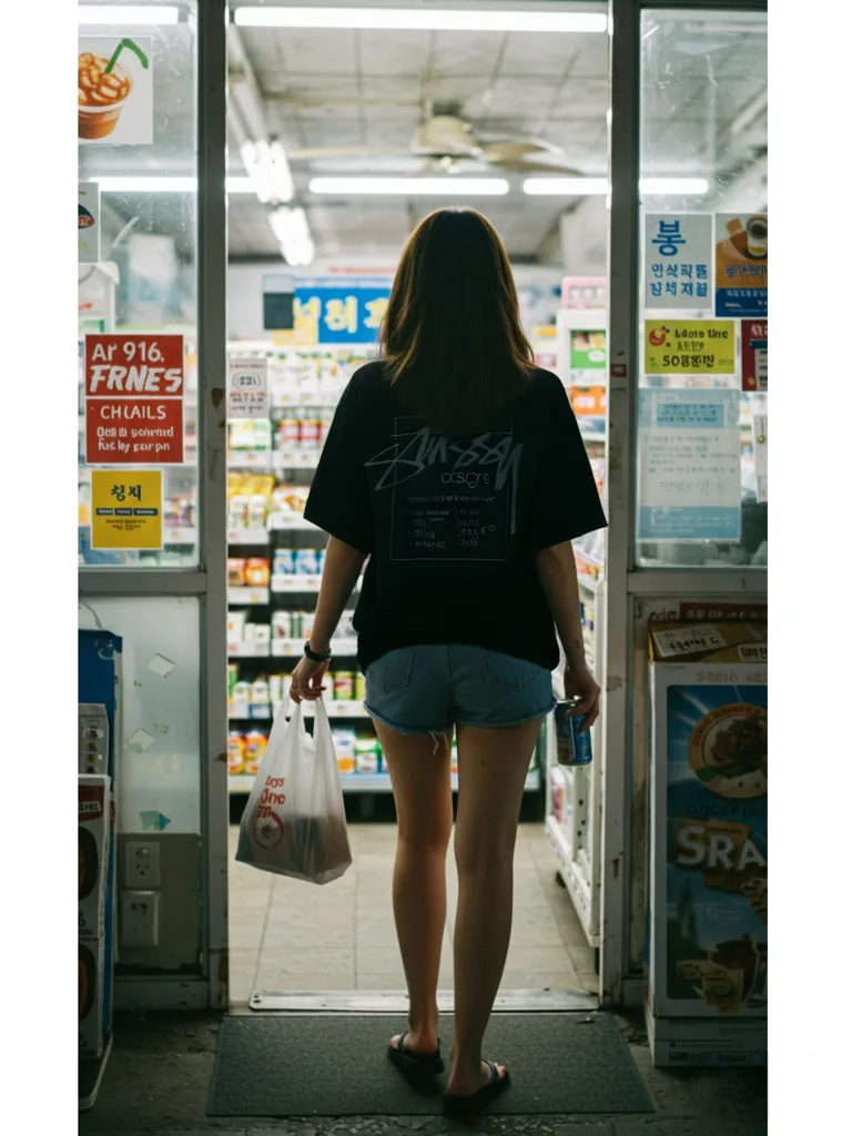 Stussy Modern Age Pigment Dyed T-Shirt Black 착용 스타일