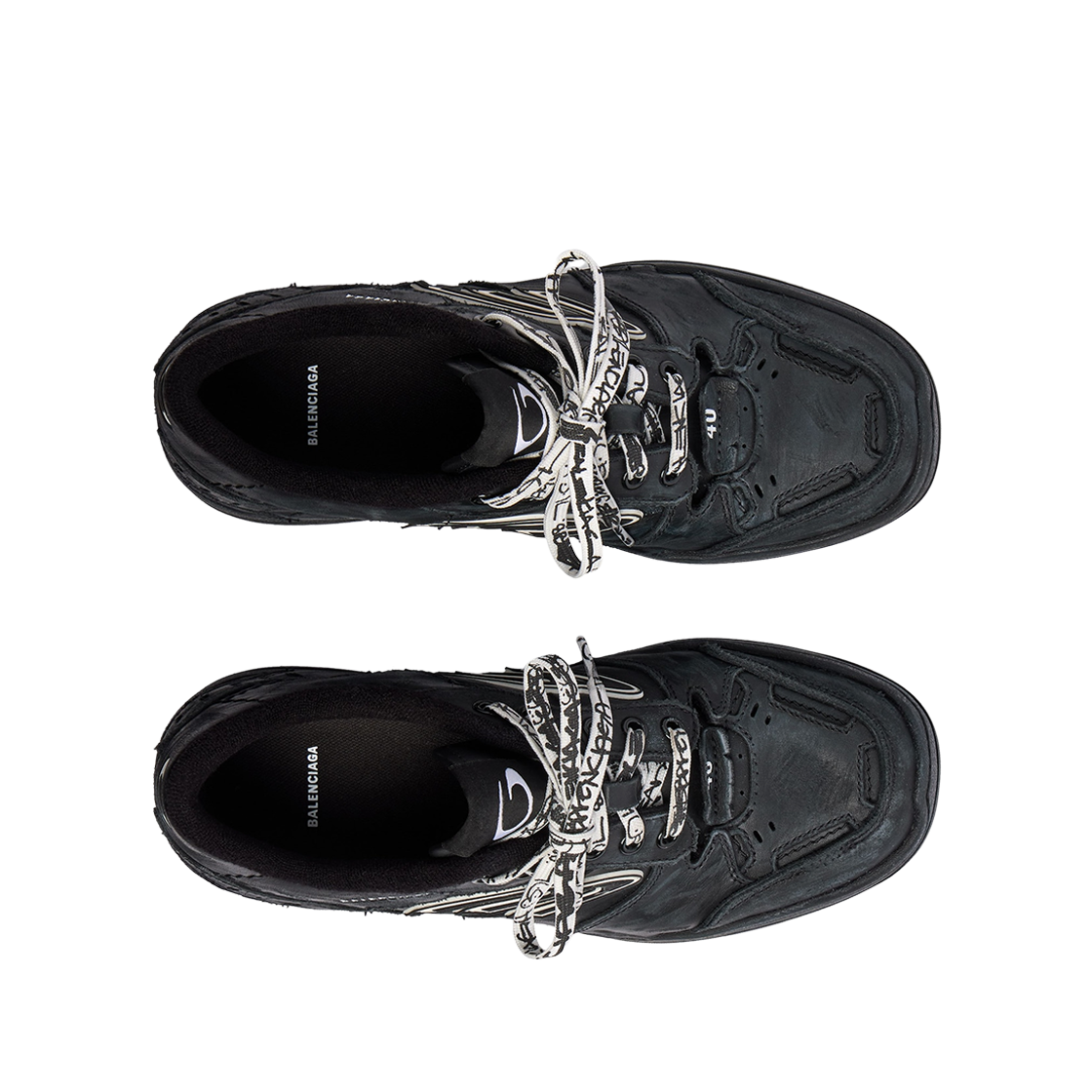 발렌시아가 햄튼스 원 아웃 스니커즈 블랙(Balenciaga Hamptons Worn Out Sneakers Black) - 2