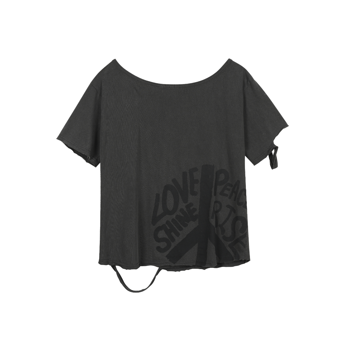 VAK252SS003 Vacant Archive Dion Cut-Out Box T-Shirts Charcoal - #2