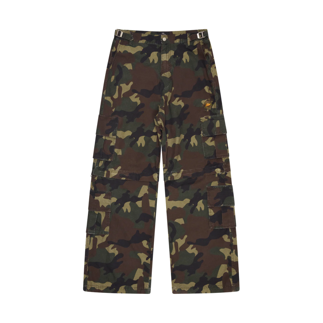 브로큰 플래닛 투인원 카모 카고 팬츠/쇼츠 카모 그린(Broken Planet 2-In-1 Camo Cargo Pants/Shorts Camo Green)