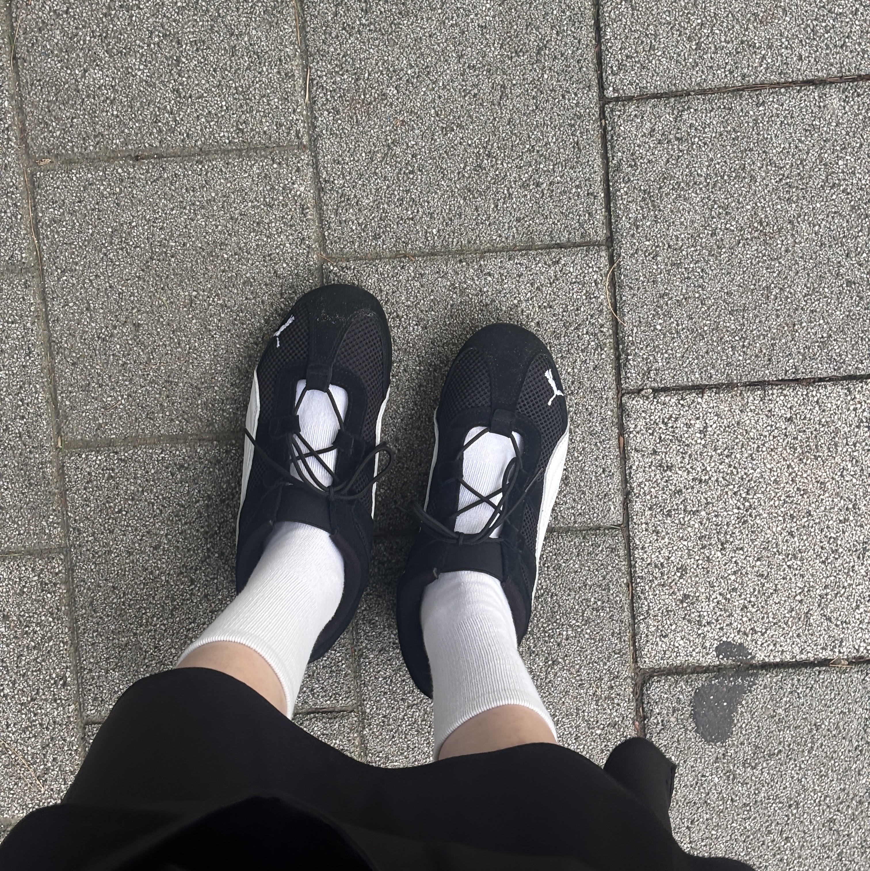 (W) Puma Speedcat Go Puma Black Puma White 착용 스타일