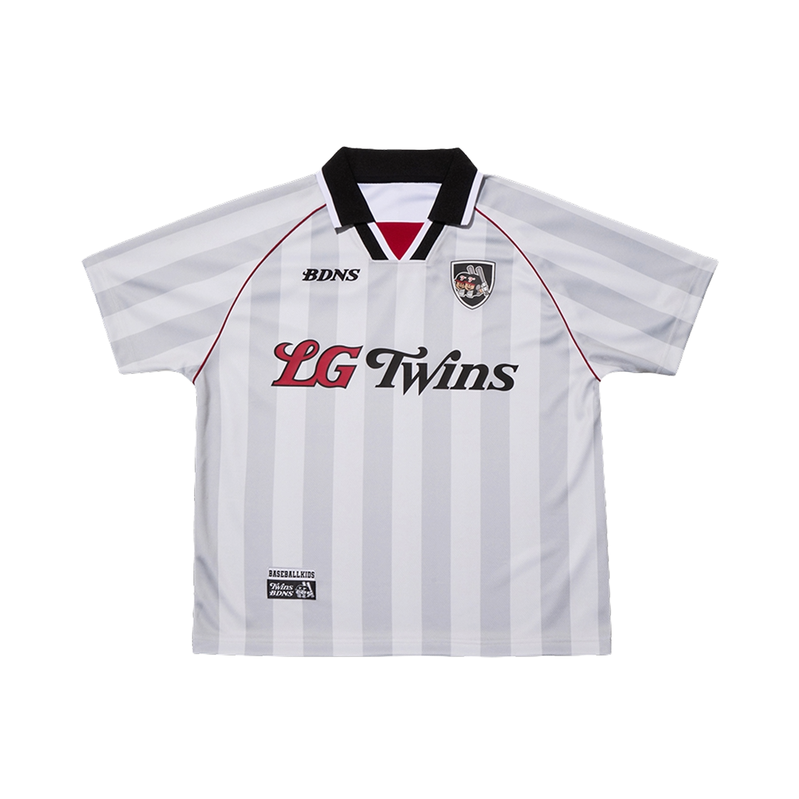 빠더너스 x LG 트윈스 스트라이프 숏슬리브 져지 실버 (논마킹 버전)(BDNS x LG TWINS Stripe S/S Jersey Silver (Non Marking Ver.))