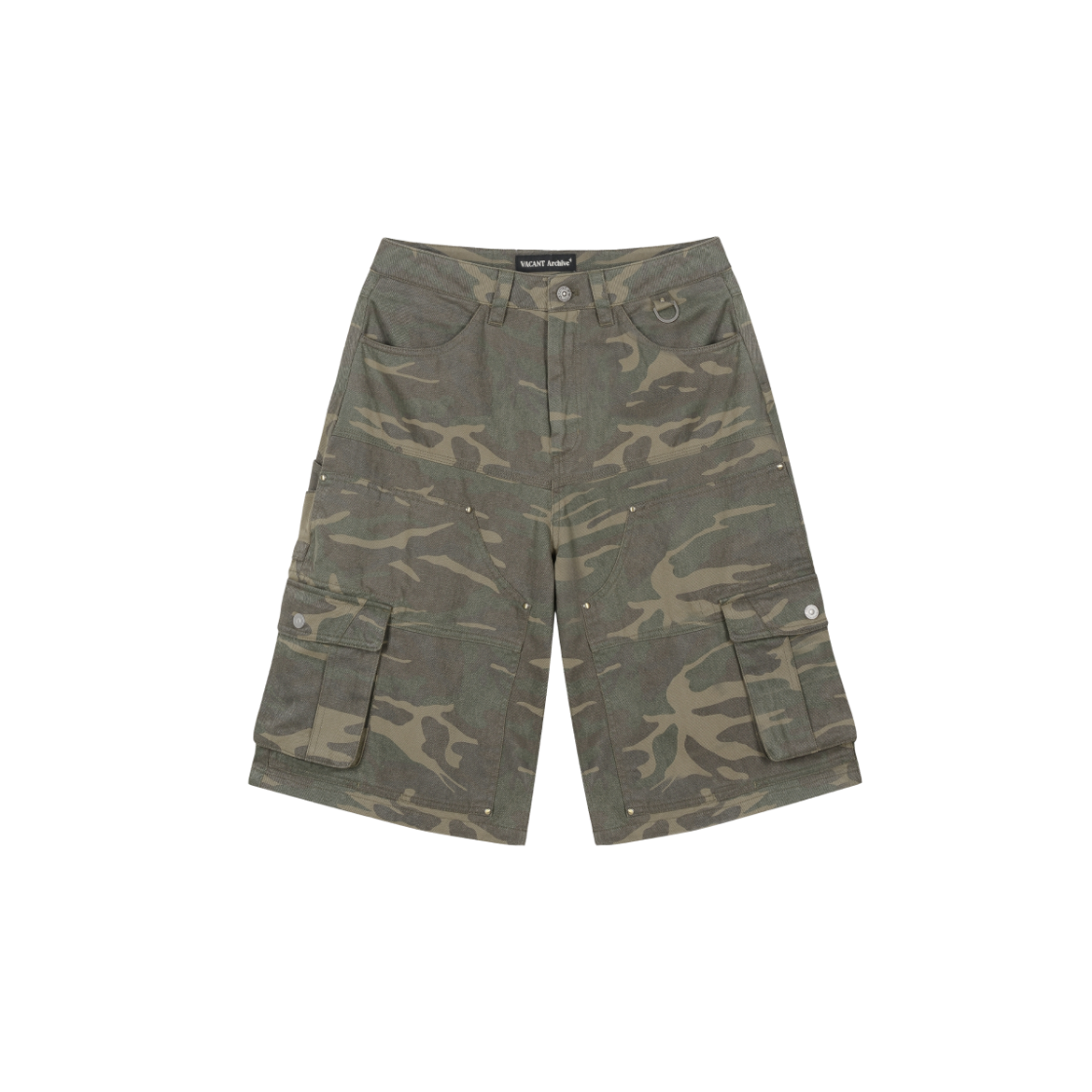 VAV251PT001 Vacant Archive Moksha Bermuda Pants Camo