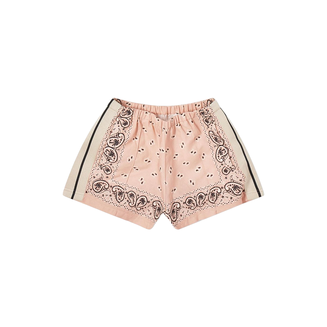 (W) 팜 엔젤스 페이즐리 트랙 쇼츠 핑크((W) Palm Angels Paisley Track Shorts Pink) - 1