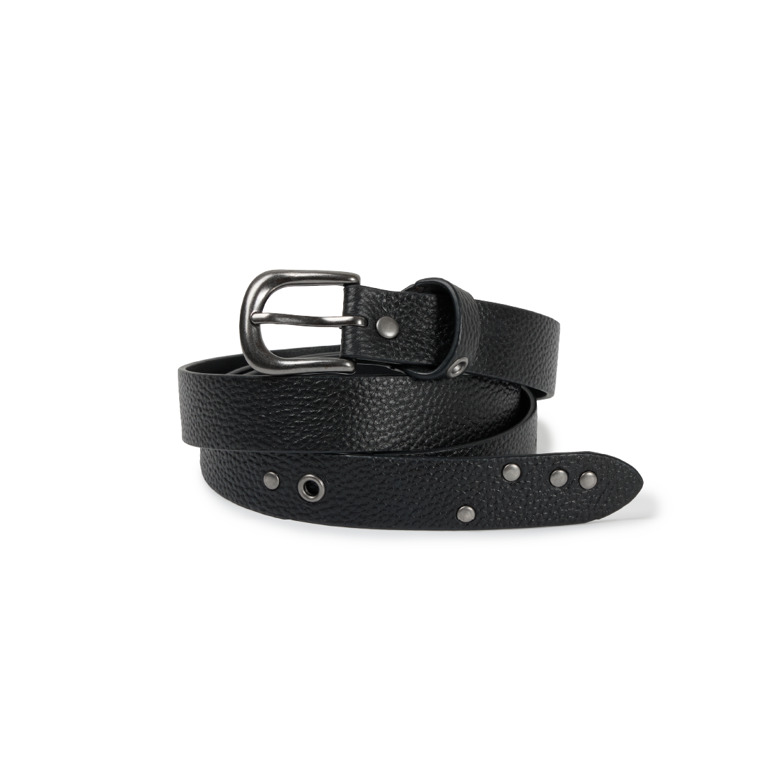 이티씨이 스터드 레더 벨트 블랙(ETCE Stud Leather Belt Black)