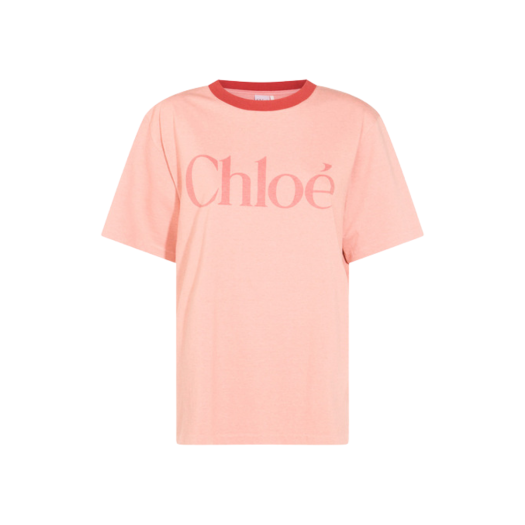 CH25AJH201736B1 (W) Chloe Cotton Logo T-Shirt Pink