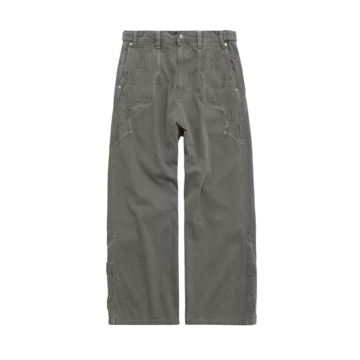 PG5OPT0301A4 Polyteru 1011 Western Boro Pants Gray