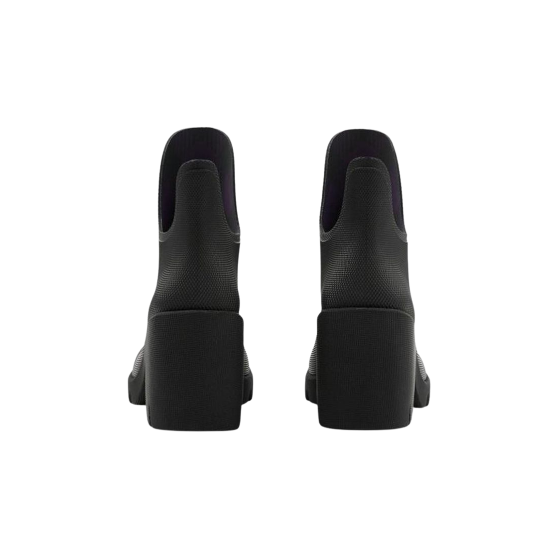 (W) 버버리 마쉬 앵클 레인 부츠 블랙((W) Burberry Marsh Ankle Rain Boots Black) - 3