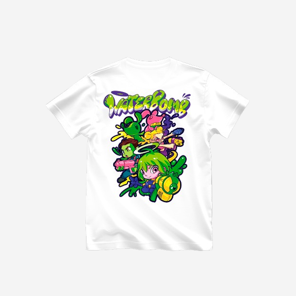 WATERMD04 WATERBOMB BATTLE T-SHIRT(White)