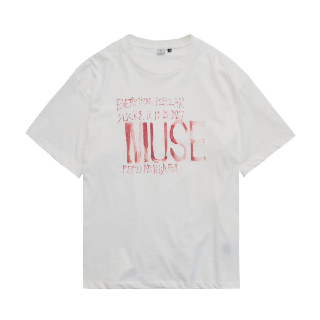 폴리테루 1011 마카 뮤즈 1/2 티 유즈드 화이트(Polyteru 1011 Marka Muse 1/2 Tee Used White)