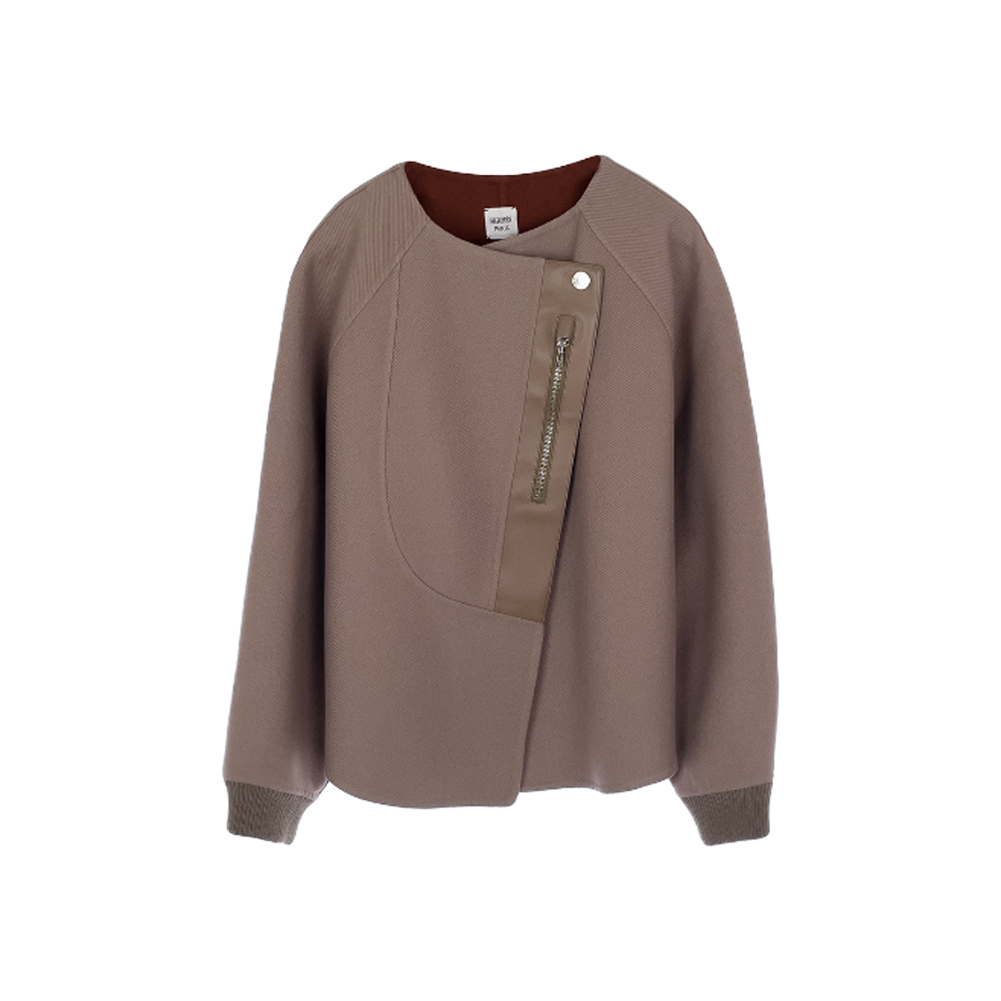 에르메스 펠토 바스쿨리 믹스레더 자켓 34 그리스에토프(Hermes Feltro Basculi Mix Leather Jacket 34 Gris Etoupe)