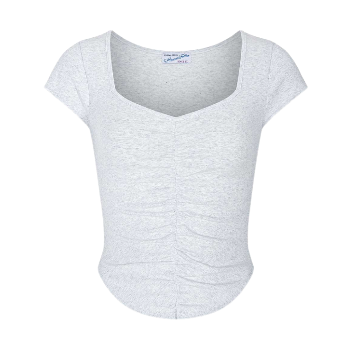 ◇Pleasenofollow◇ New MOMO Shirring Short Top White Pleasenofollow New Momo Shirring Short Top | SHOP | KREAM