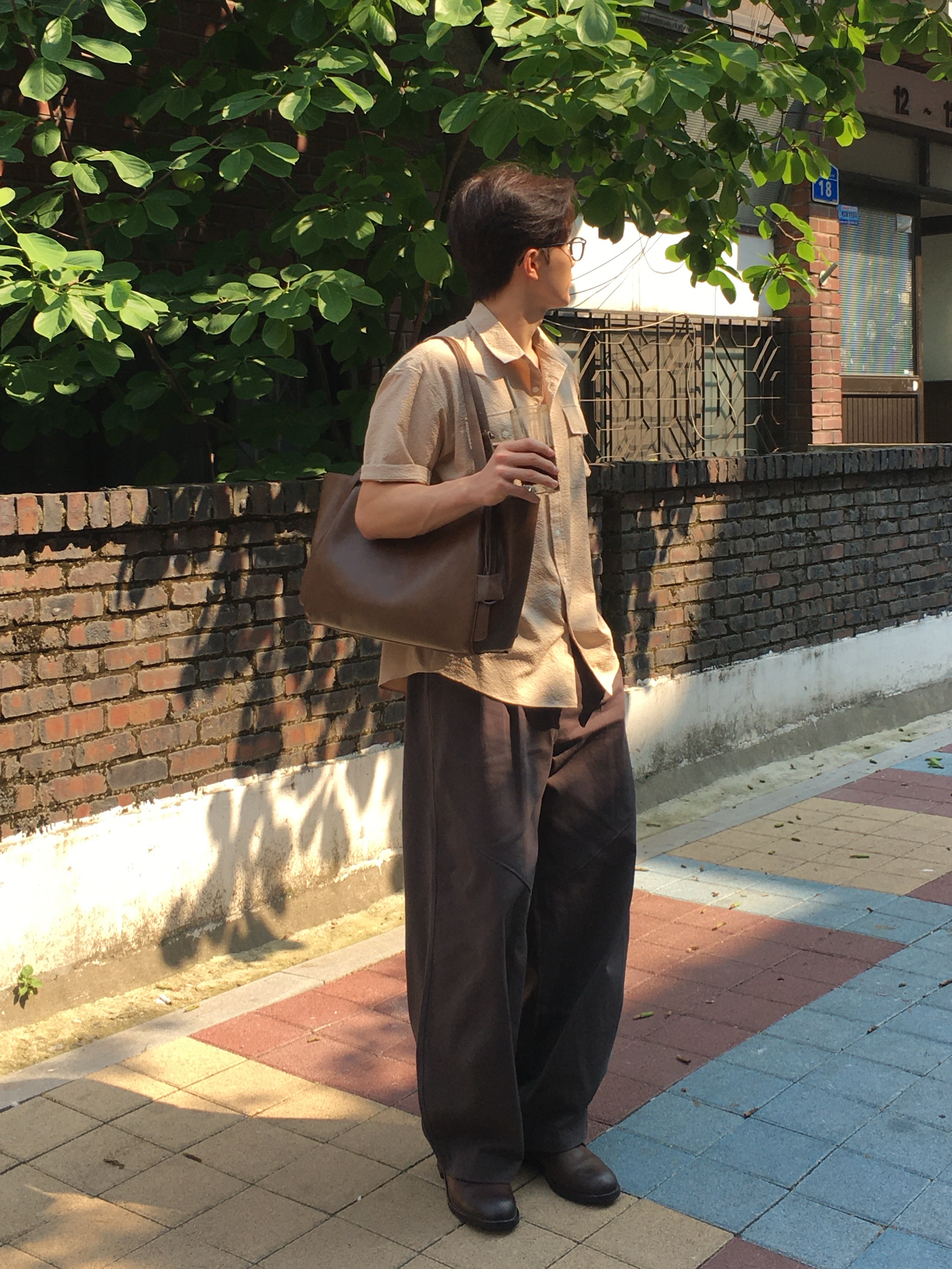 LOSTGARDEN Uniform  Faded Derby Brown 착용 스타일 - 2