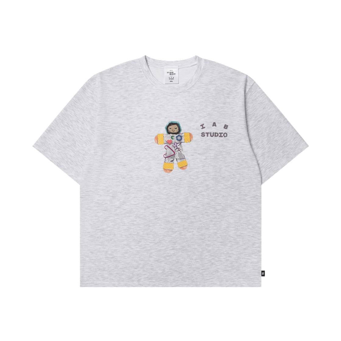 아이앱 스튜디오 x 이 별에 필요한 난영 티셔츠 라이트 그레이(IAB Studio x Lost in Starlight Nan-Young T-Shirt Light Gray)